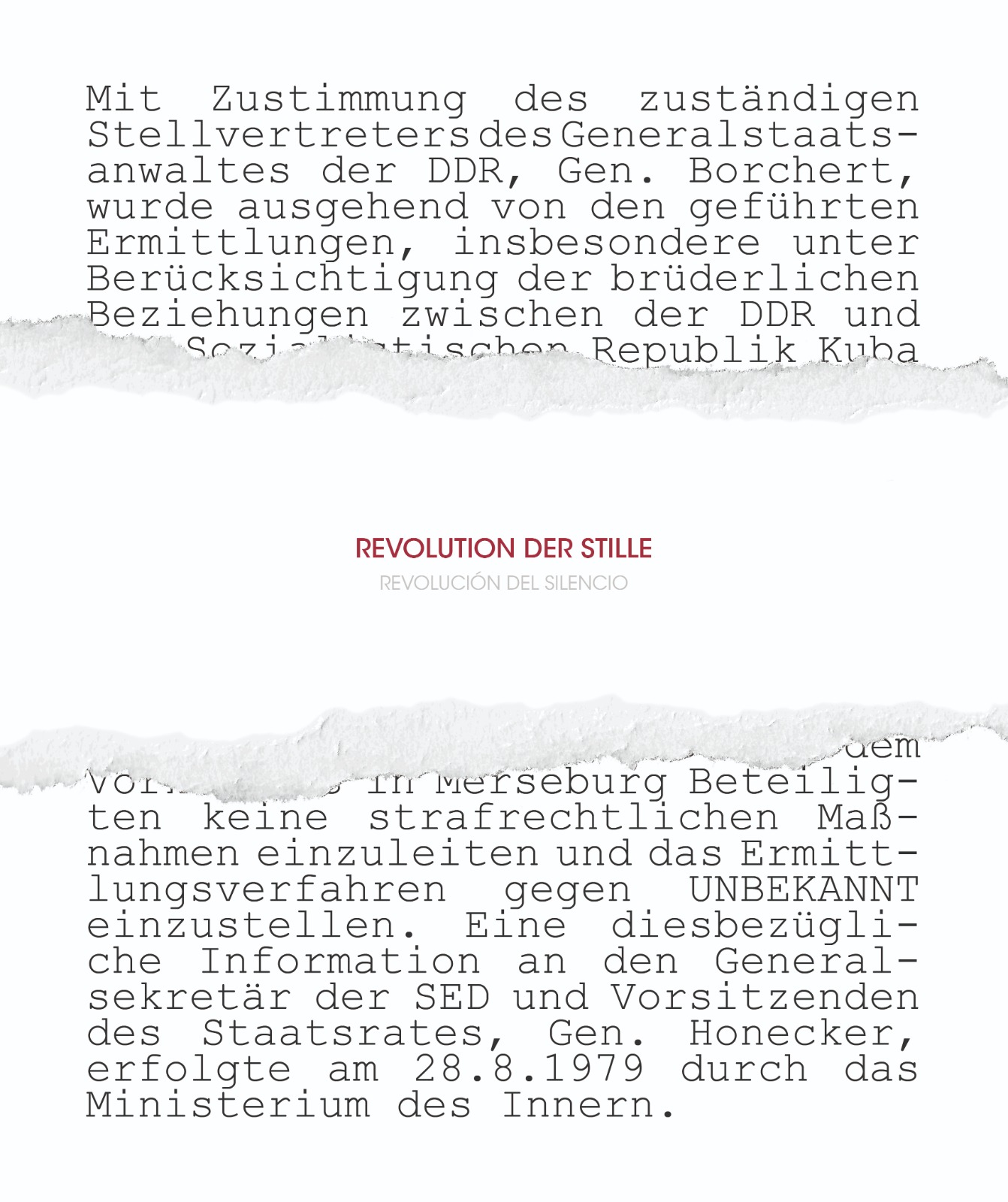 You are currently viewing REVOLUTION DER STILLE